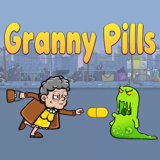 Granny Pills - Defend Cactuses